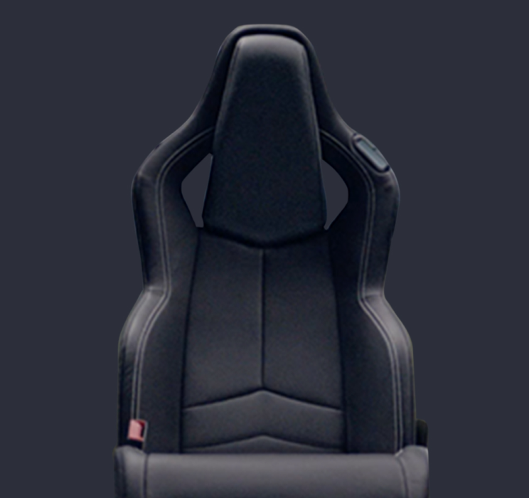 Black Interior Seats Inside the 2025 Corvette Stingray