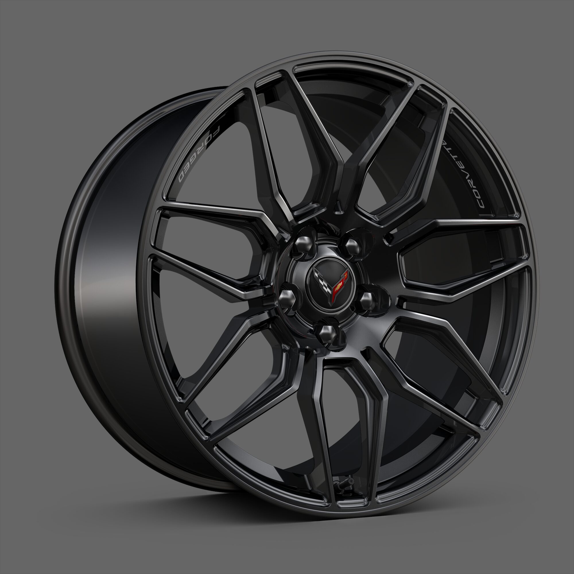 14-Spoke Black Wheels