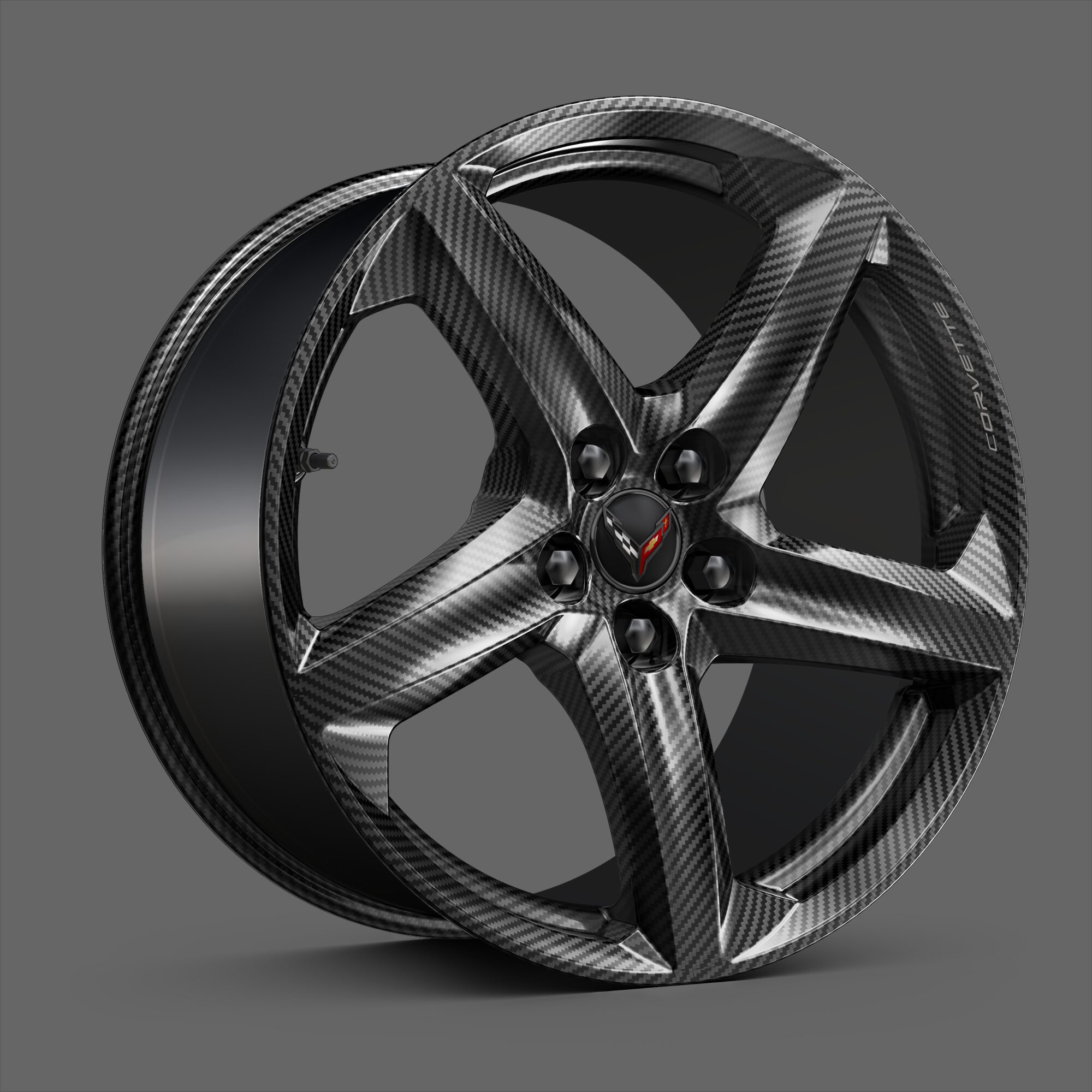 Black Carbon Fiber Wheels