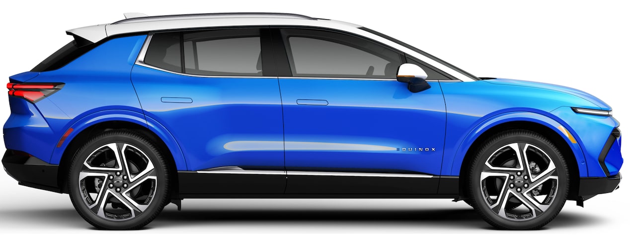 A blue Equinox EV