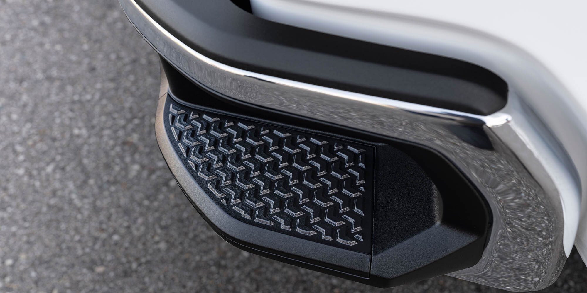 View of an Integrated BedStep on the 2026 Chevy Silverado HD