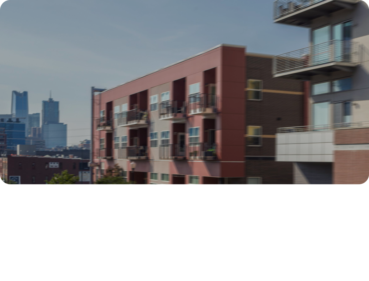 An Apartment Building Viewed on a Sunny Day