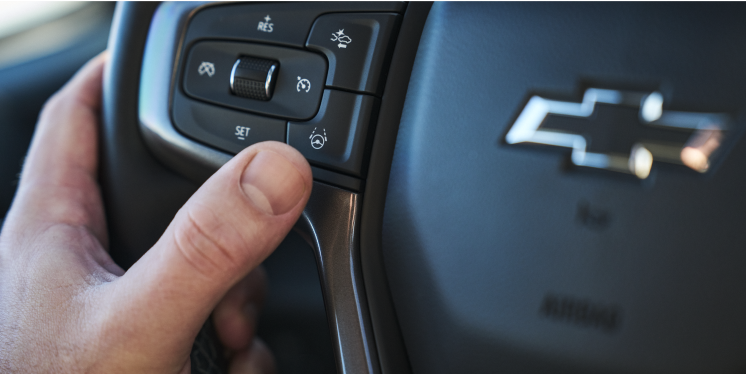 Thumb on Super Cruise Activator Button