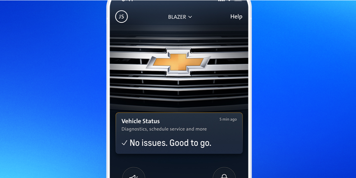 MyChevrolet App Home Screen
