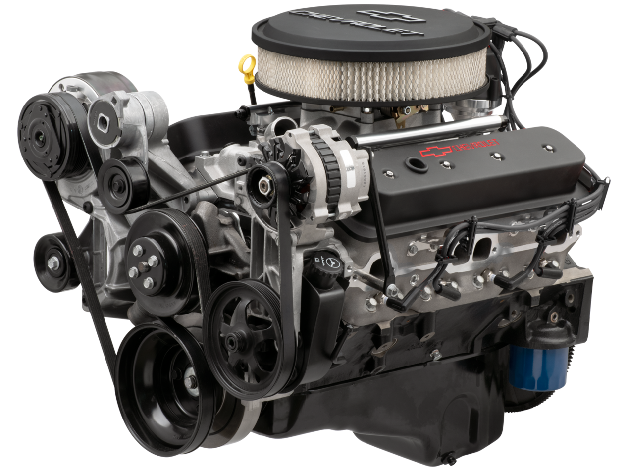 A Chevy Performance Parts SP383 EFI Small-Block Crate Engine