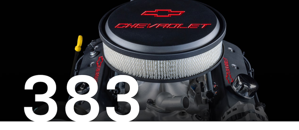 A Chevrolet Performance Parts 383 Crate Engine