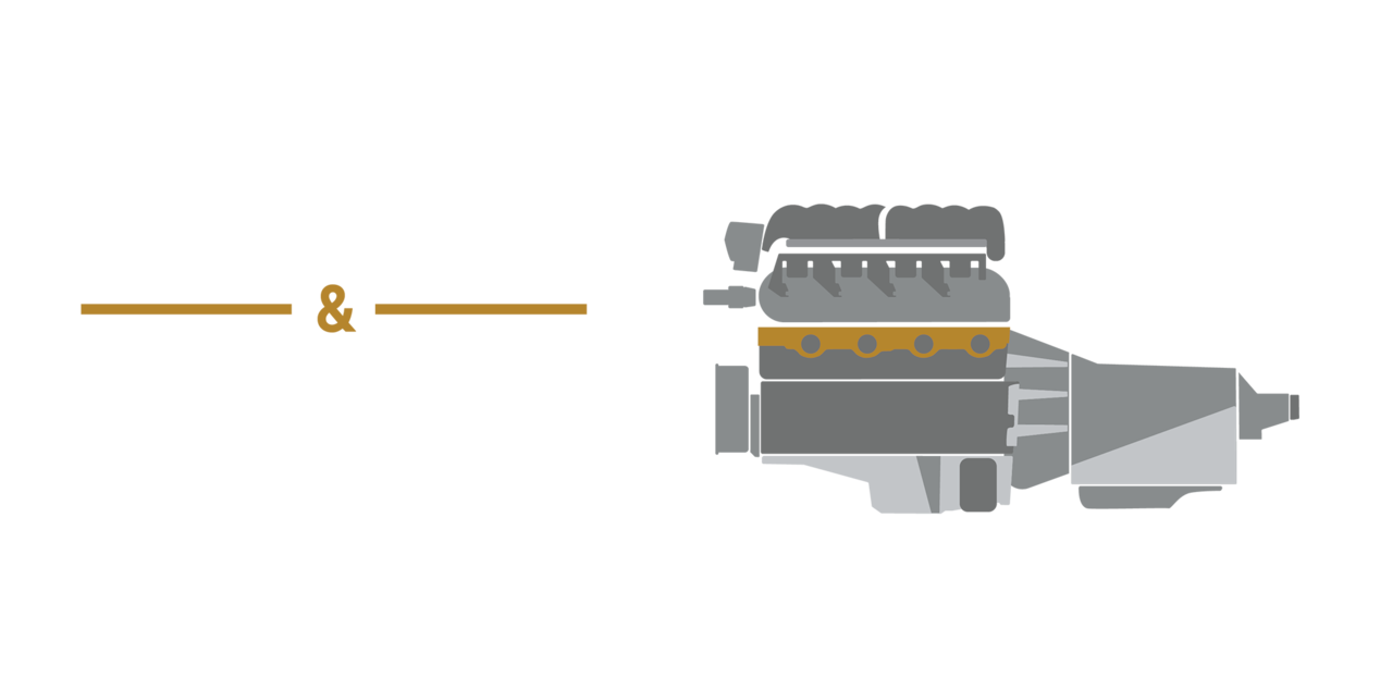 A Graphic Reading "CONNECT & CRUISE" with an Image of a Chevy Performance Parts Powertrain System