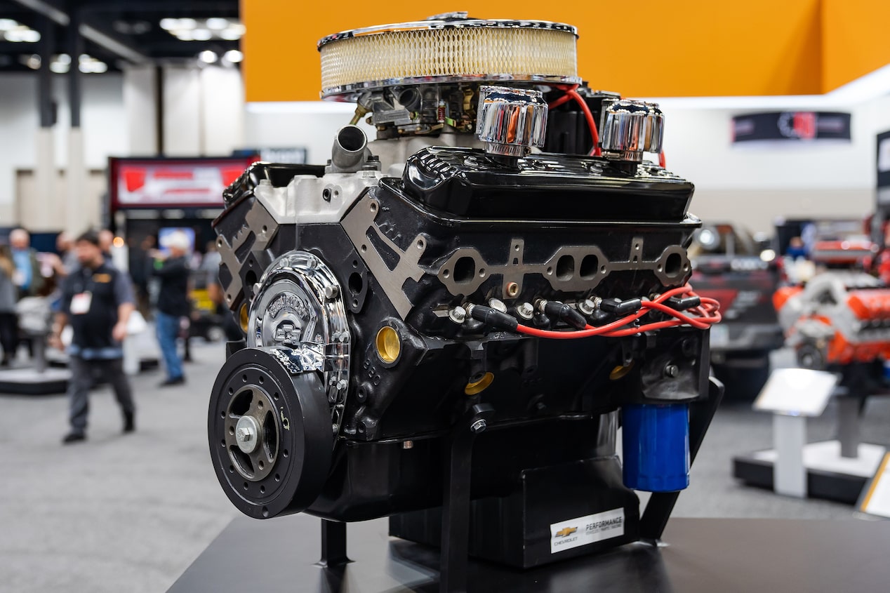 Close-up of car engine components