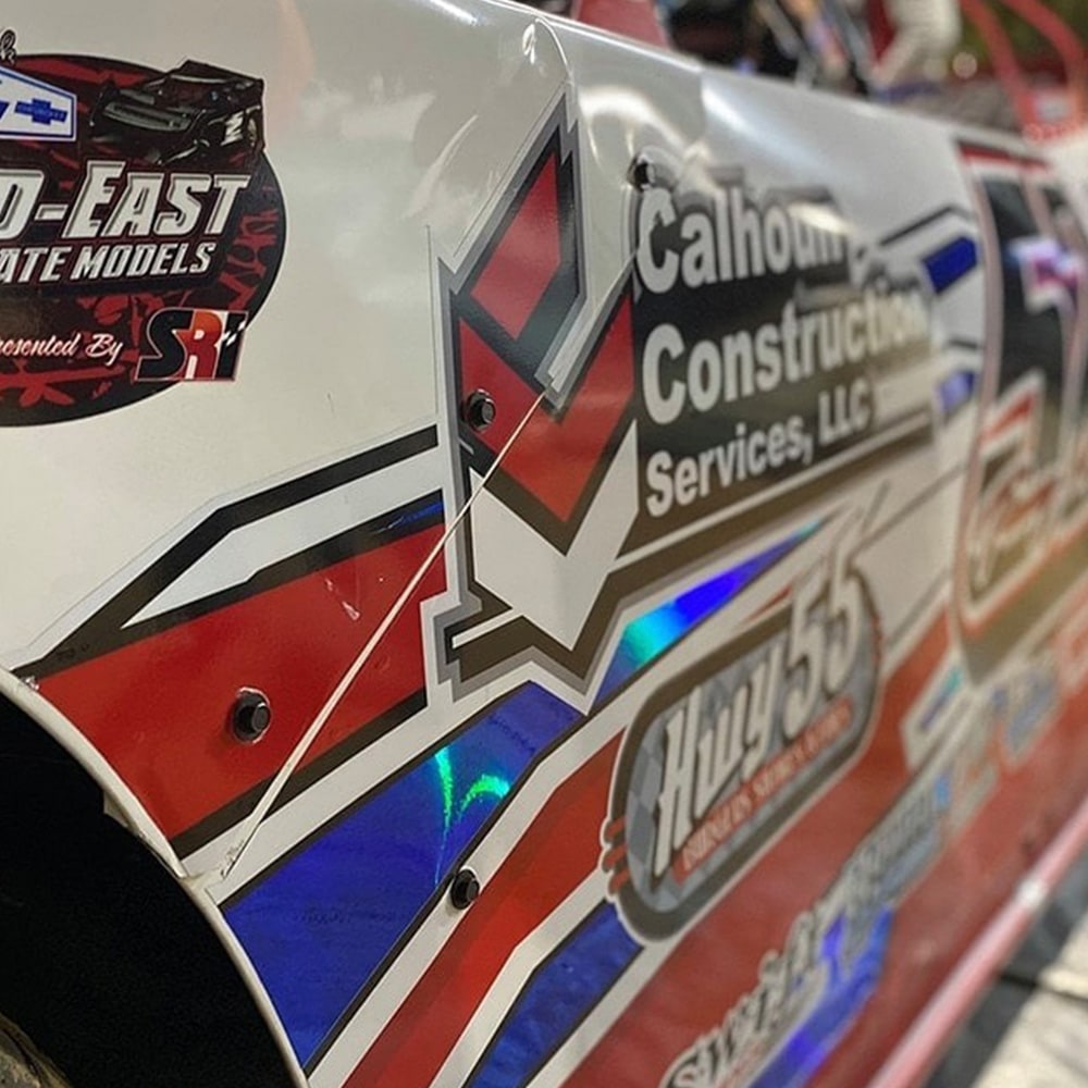 Vintage car interior with steering wheel