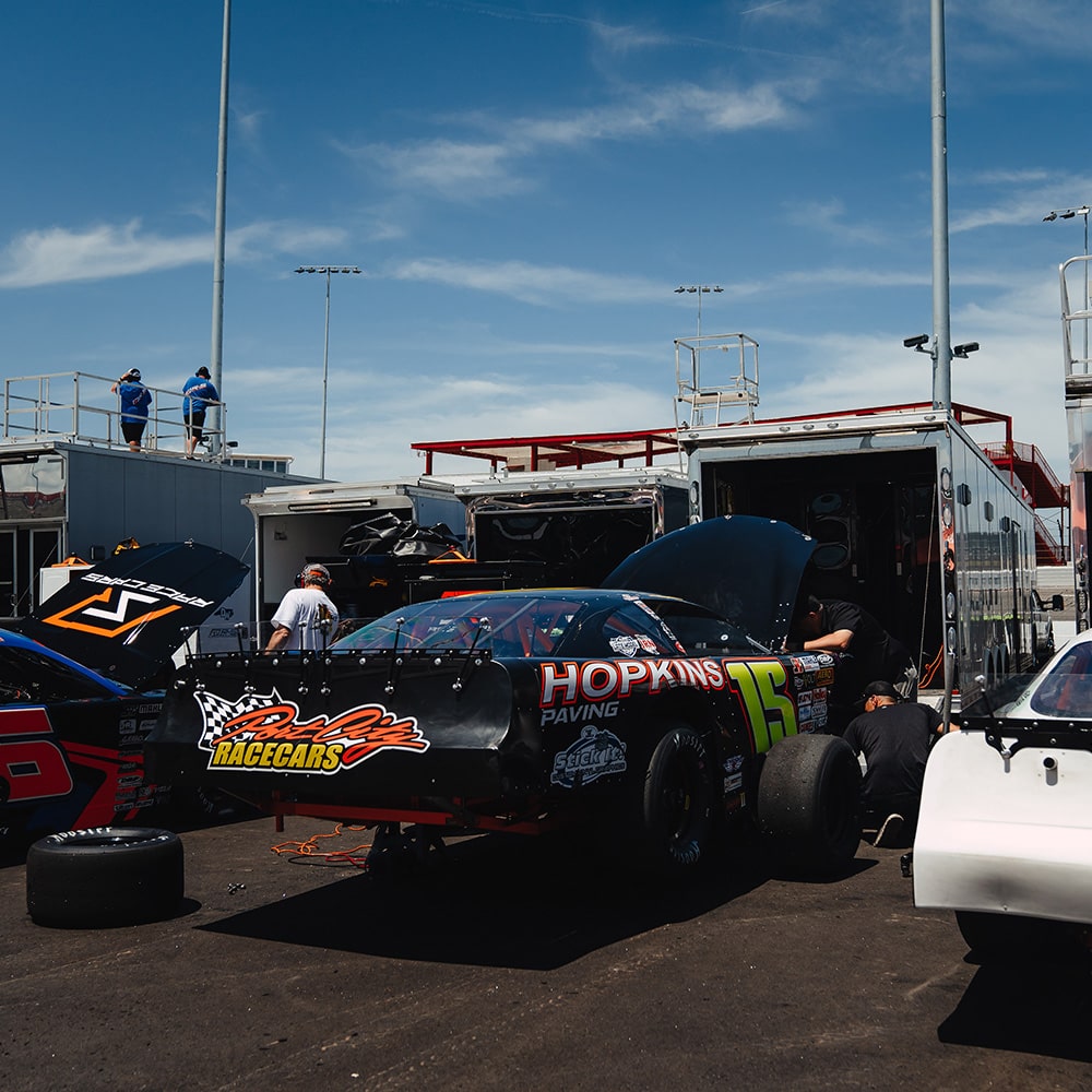 Vehicles Lined Up to Be Loaded Up into Storage Containers