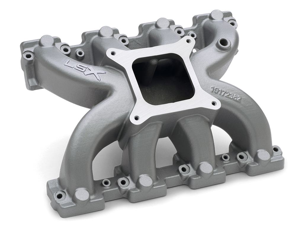 A Chevrolet Performance Parts LSX Intake Manifold