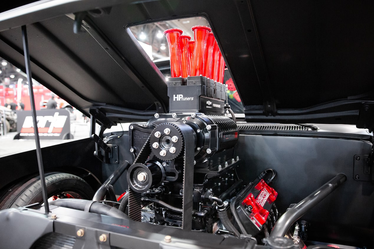 Close Up View of a 1965 Chevrolet C10 Slayer