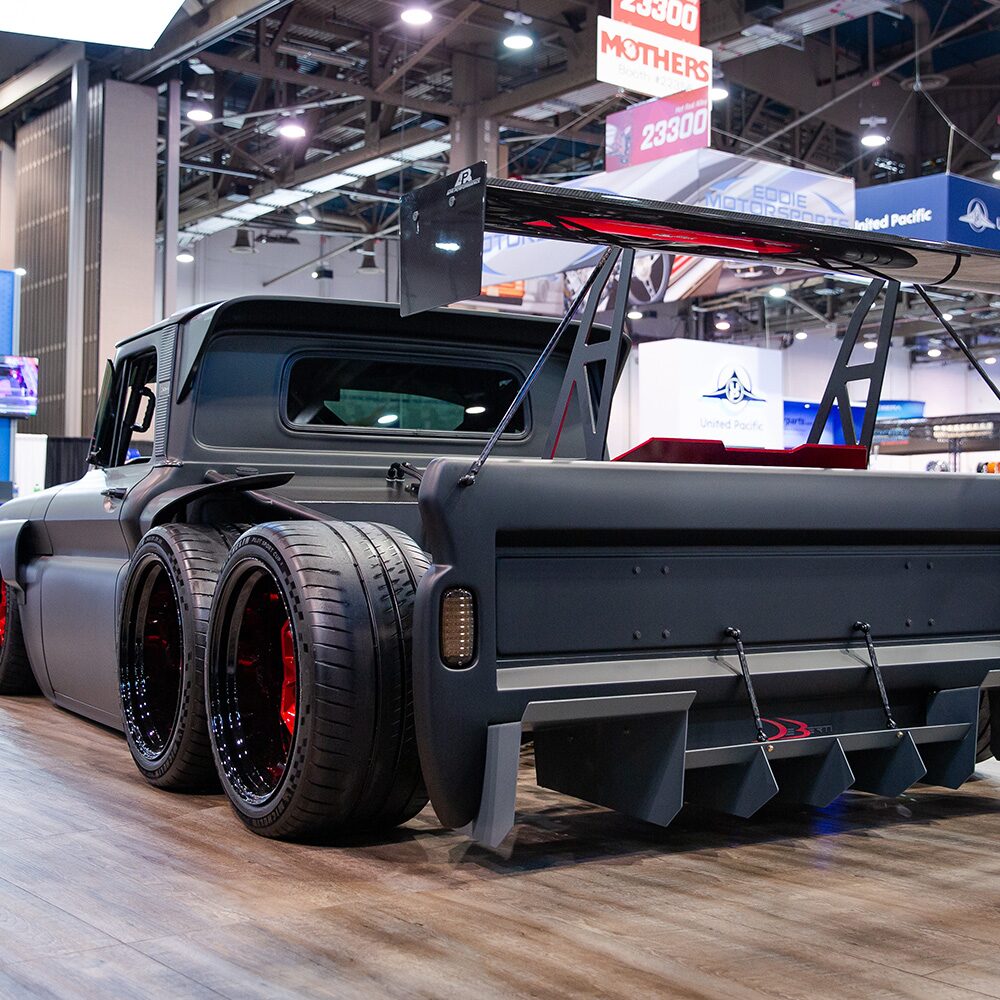 Rear View of a 1965 Chevrolet C10 Slayer