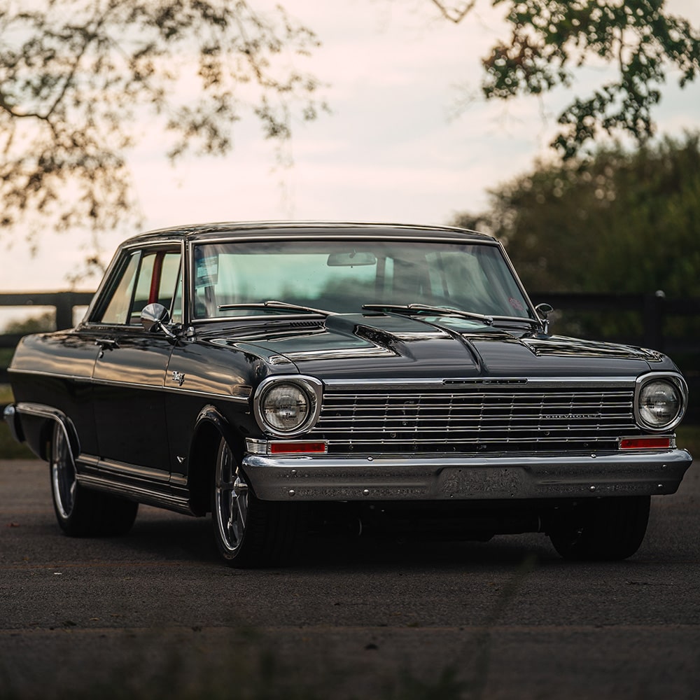 Front Right View of a 1964 Chevy Nova II