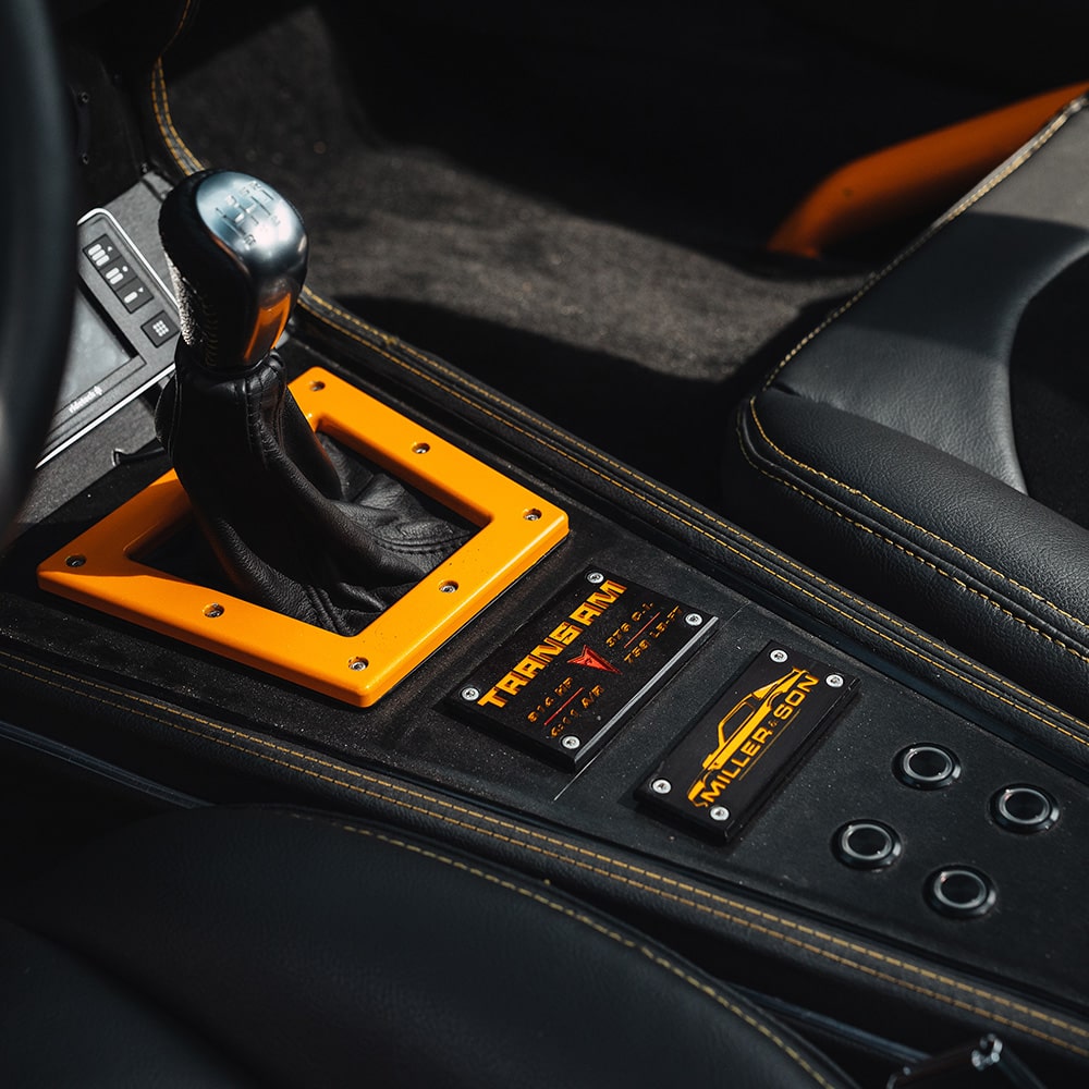 Bird's Eye View of the Gear Shift in a 1981 Pontiac Trans Am