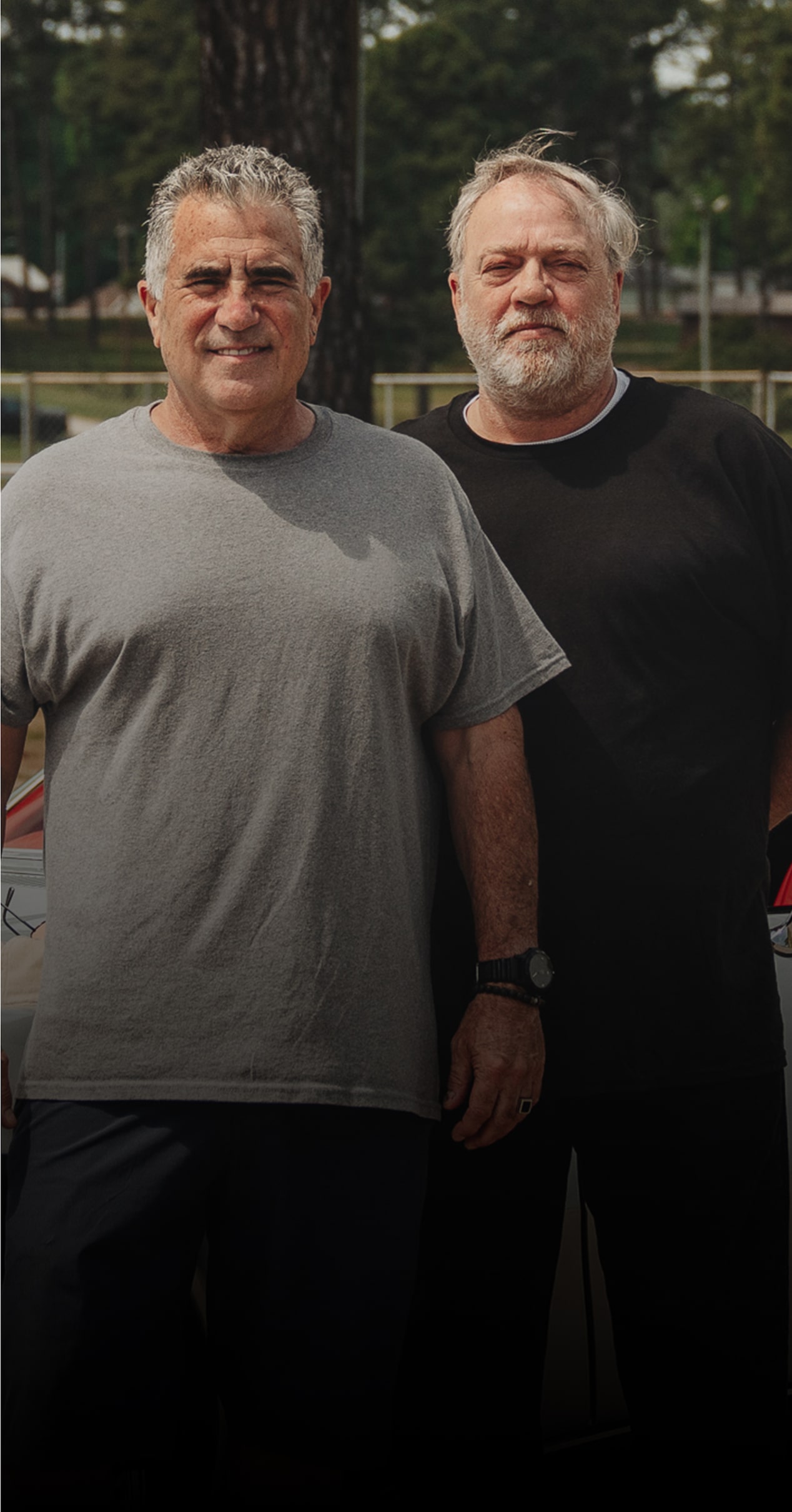 Don Milligan and Greg Folino Standing Outside