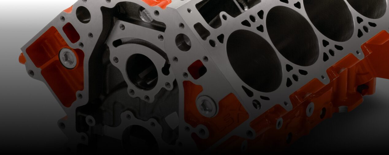 A Chevrolet Performance Parts Engine Block