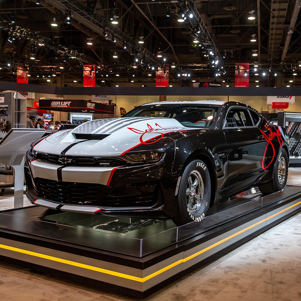 Front View of a 2020 COPO Camaro at an Auction