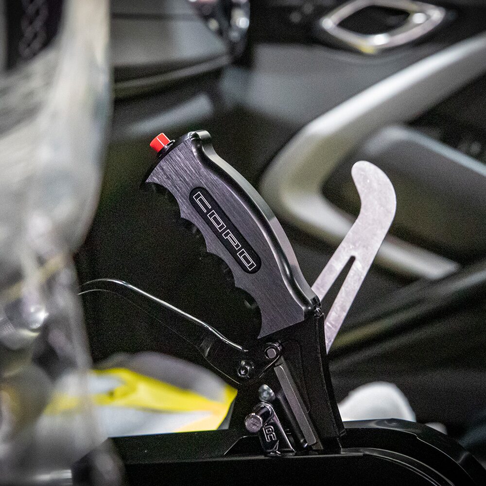 Close-Up Of Black Emergency Tool Inside Vehicle