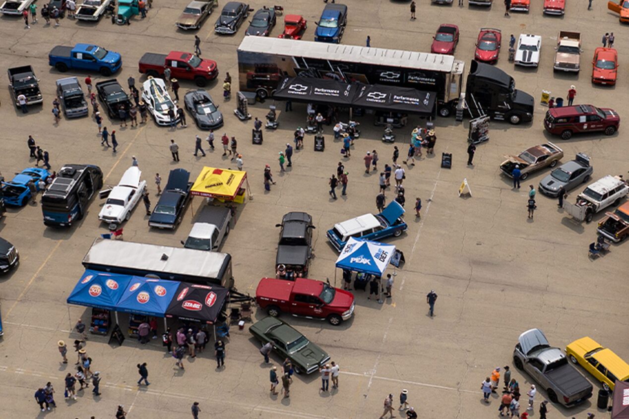 Aerial View of Chevrolet Performance Display