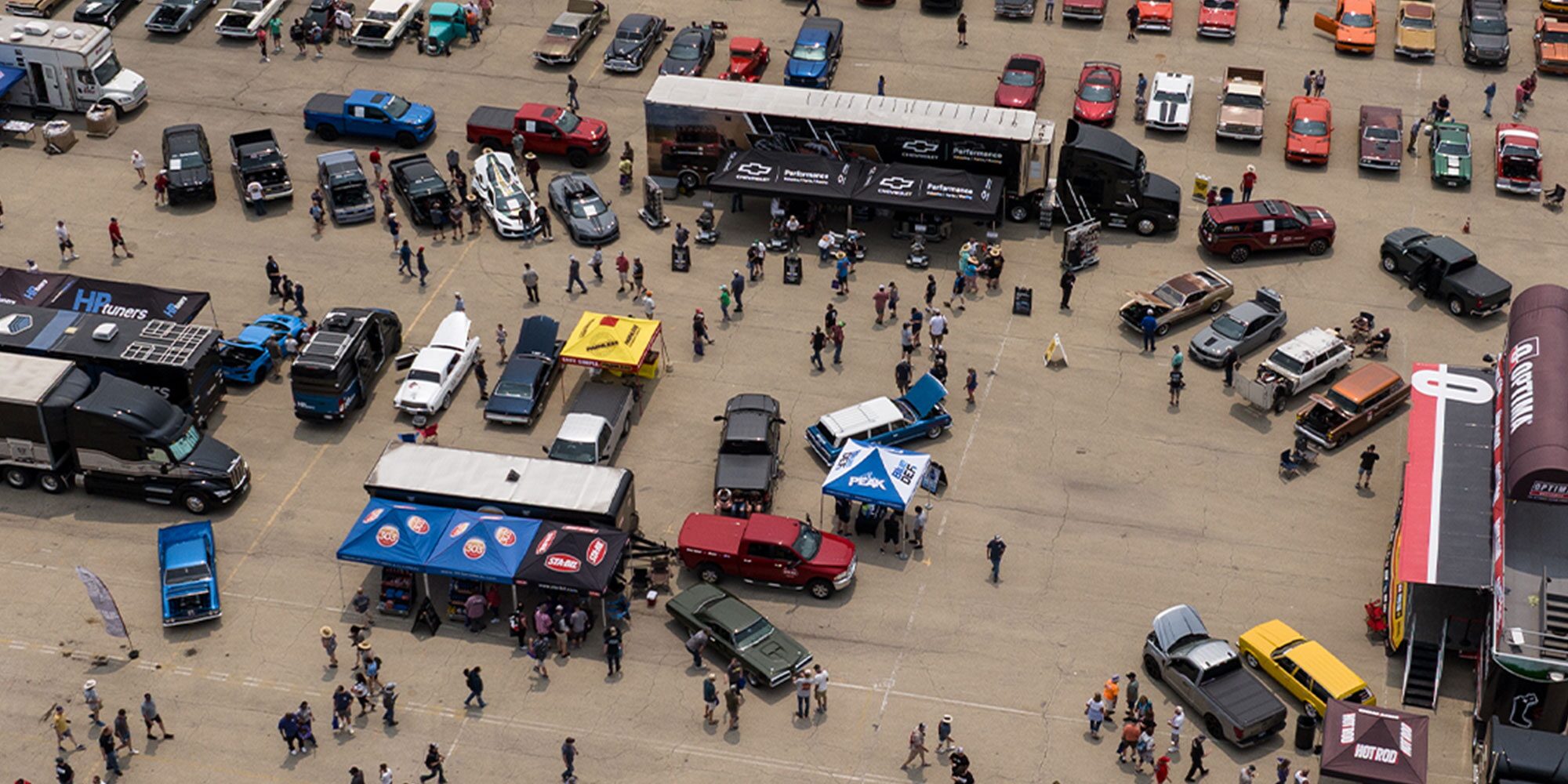 Aerial View of Chevrolet Performance Display