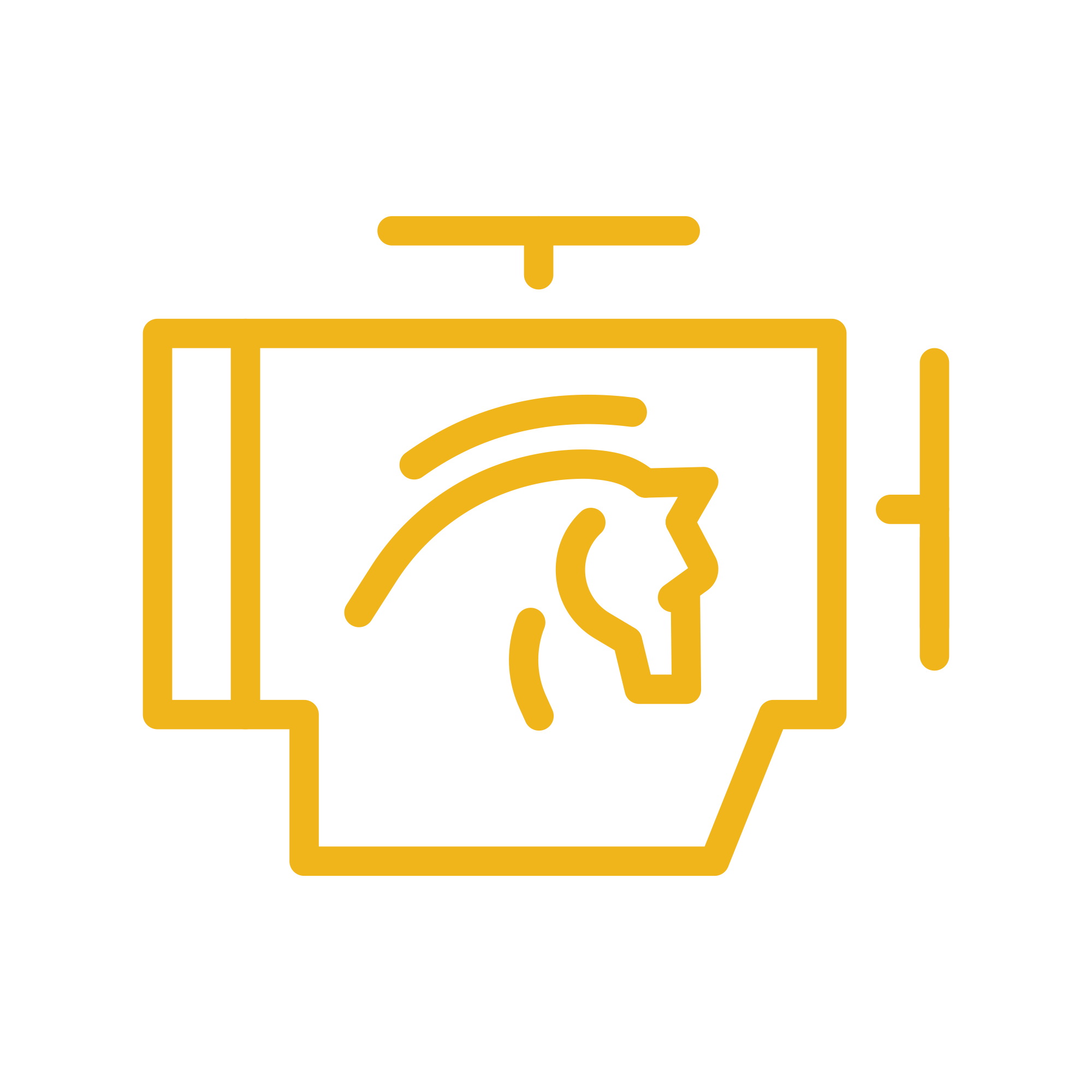 A Yellow Horsepower Icon