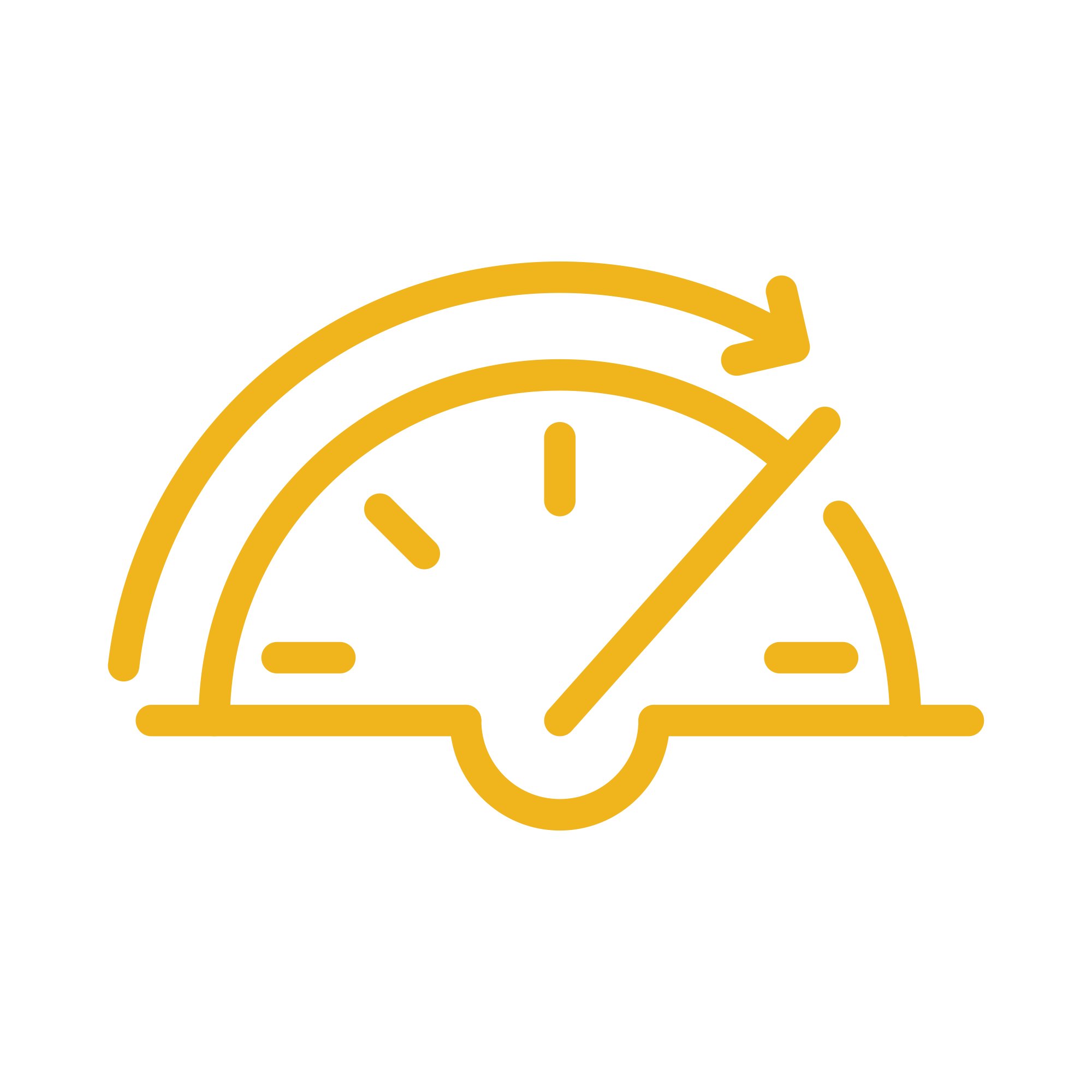 A Yellow Speedometer Icon