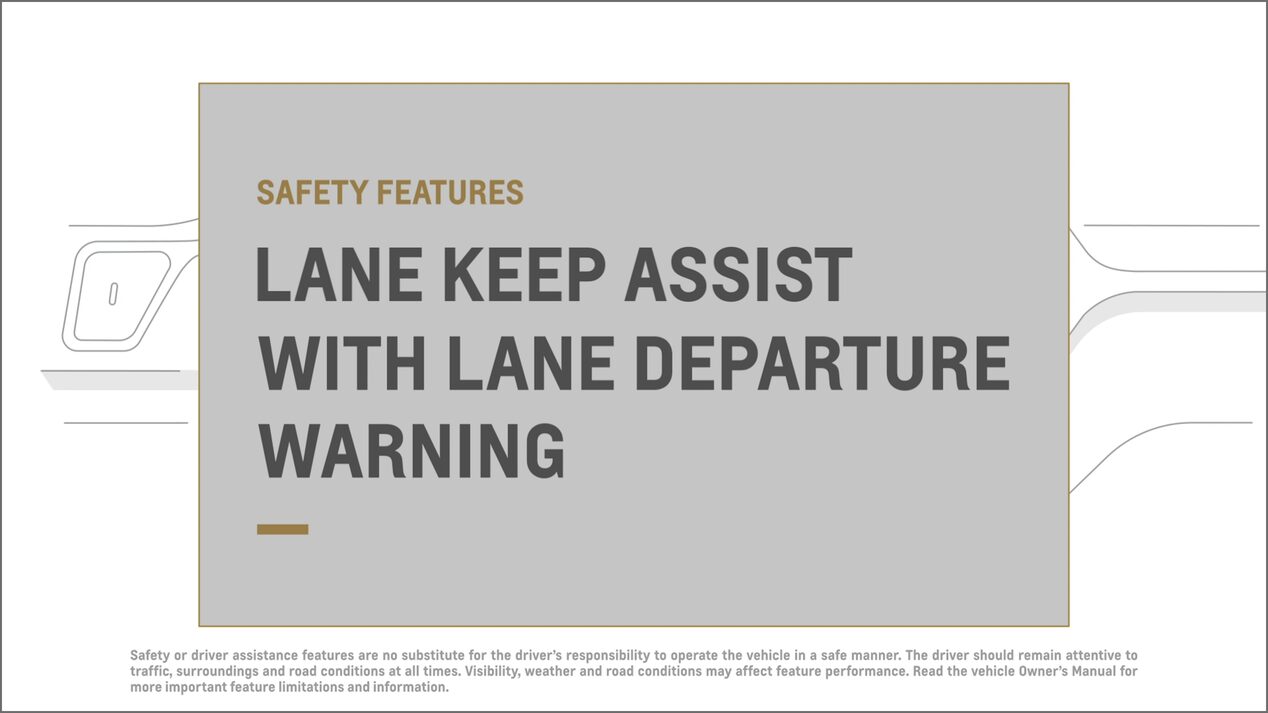 lane keep assist with lane departure warning