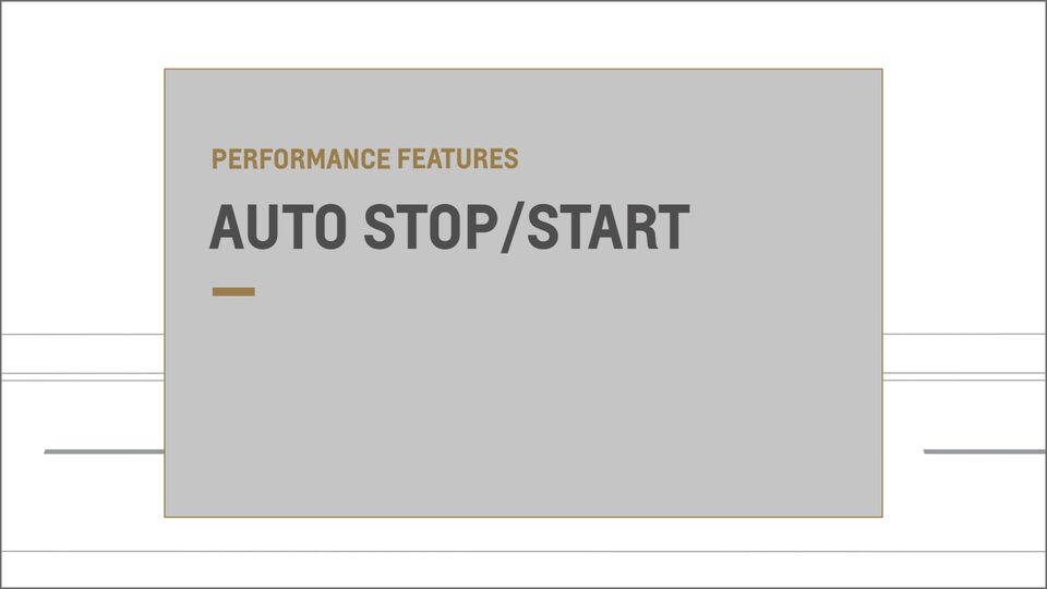Automatic Stop Start