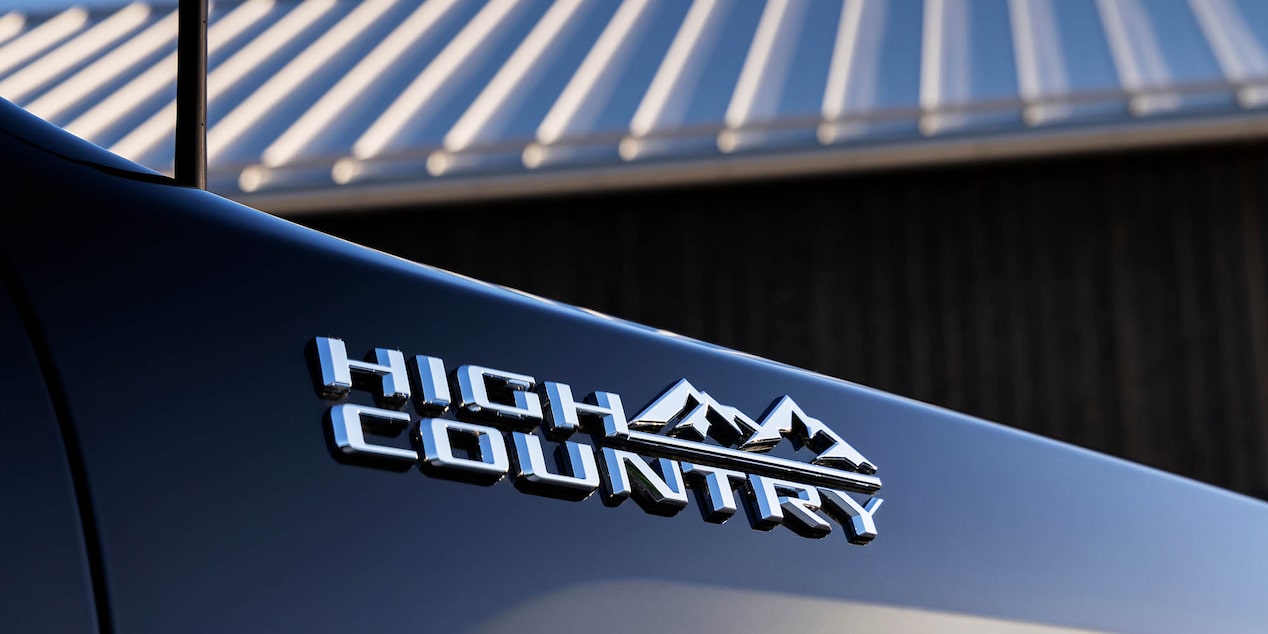 Silverado HD High Country badging.