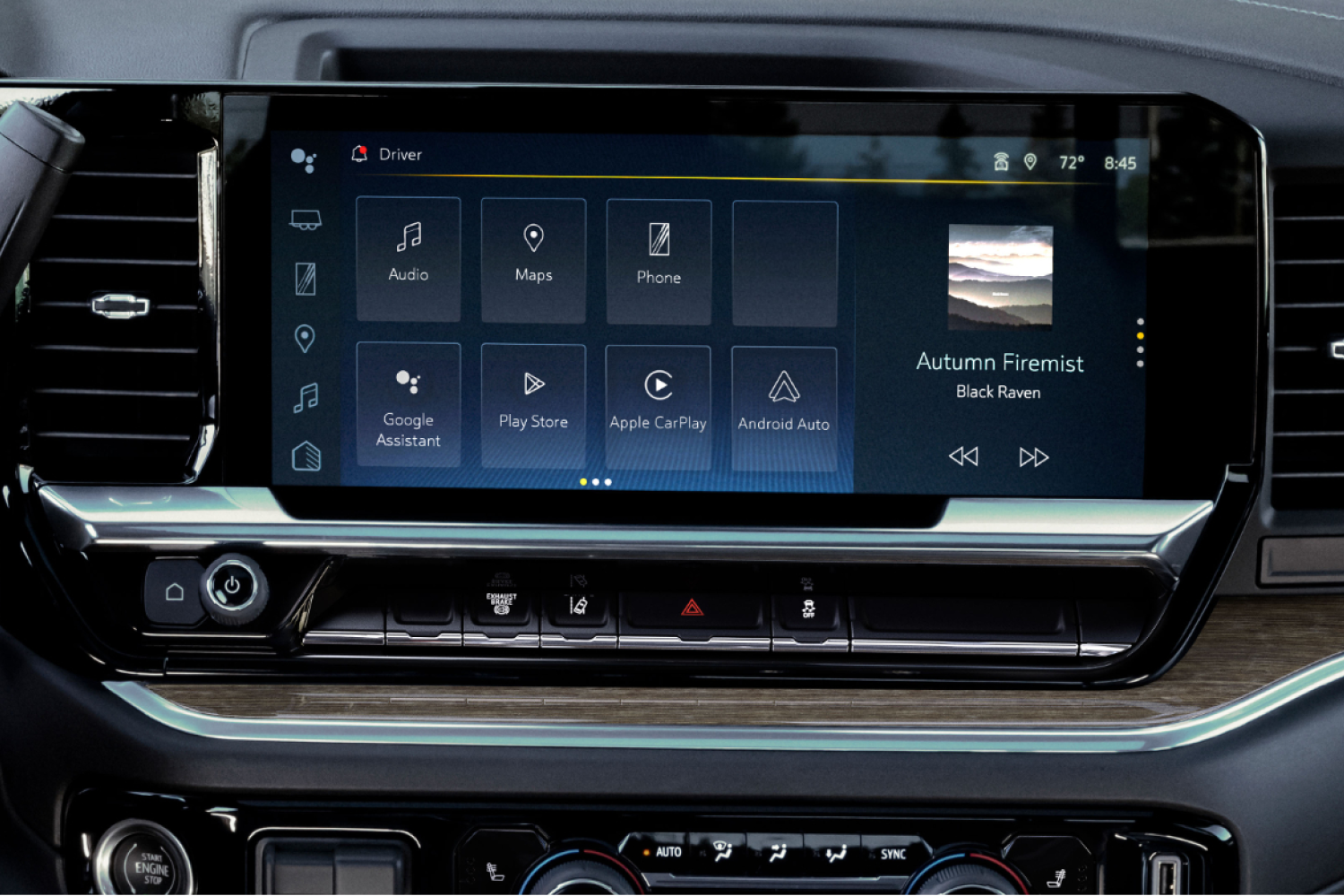 Close-up of the Display Dashboard of the 2026 Chevy Silverado HD