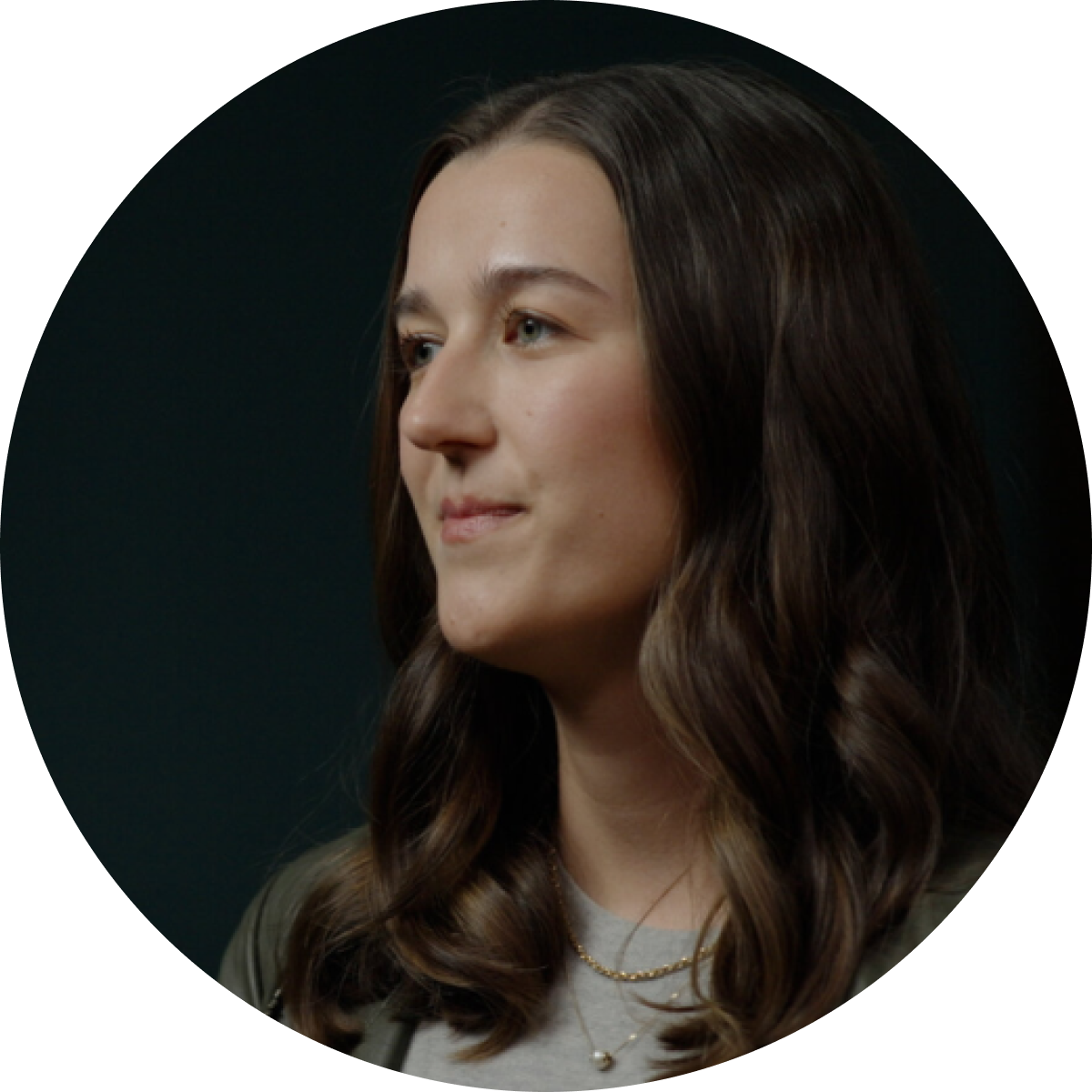 An Image of a Woman on a Black Background