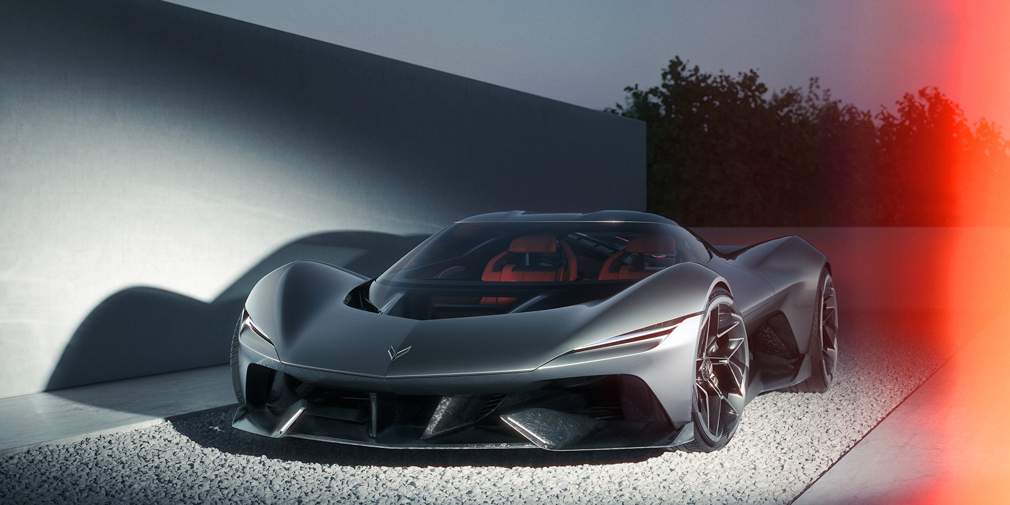 Front View of the 2026 Corvette CX