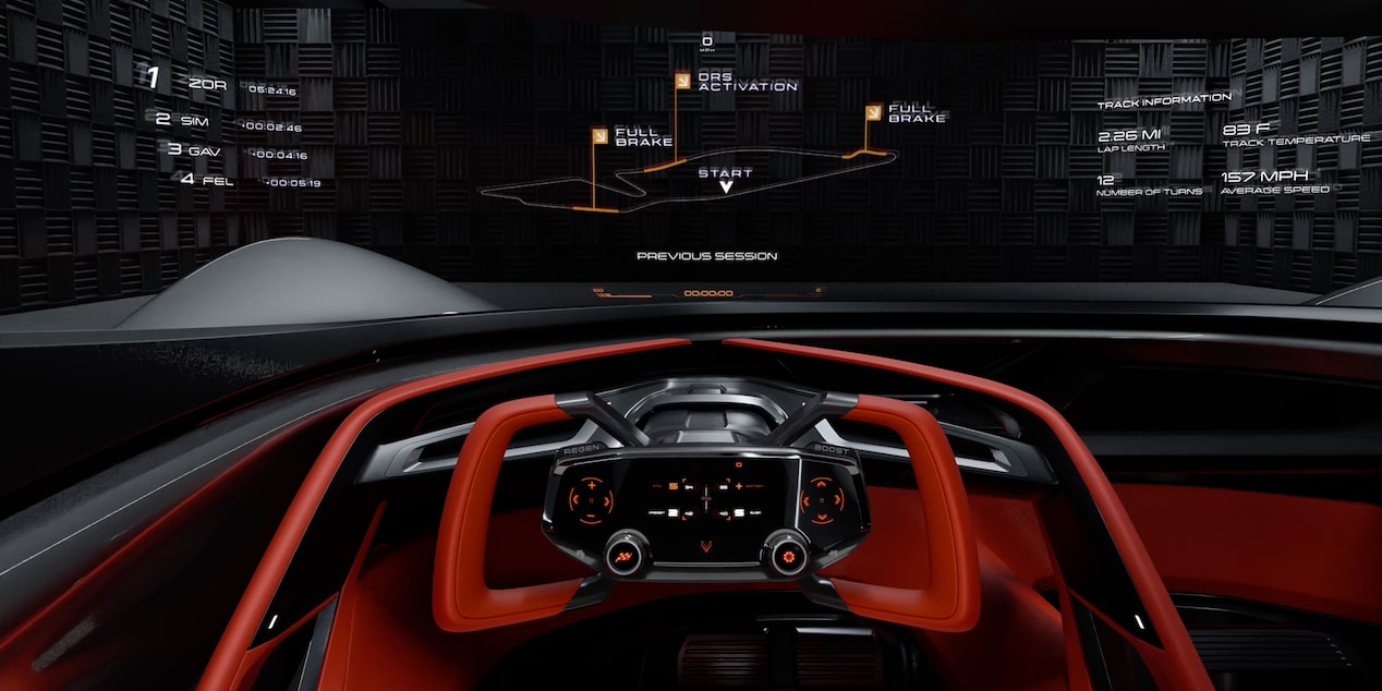 Video of the heads-up display on the 2026 Corvette CX