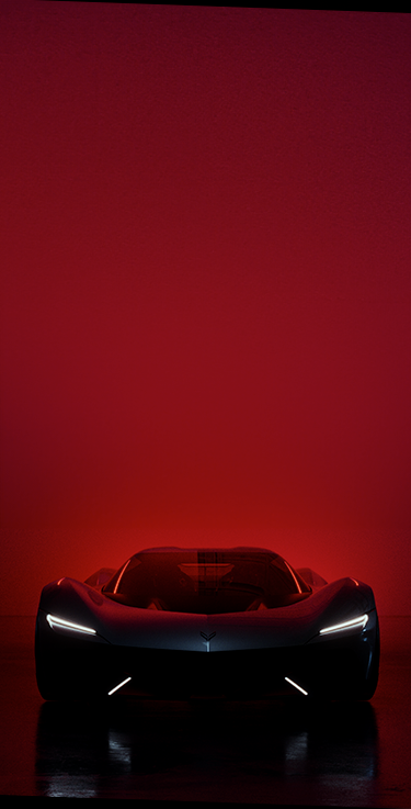 Front View of the 2026 Corvette CX