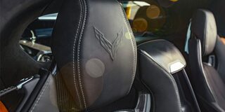 2026 Chevy Corvette Headrests with Corvette Logo