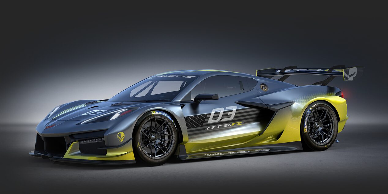 Front Drivers Side of GT3 Corvette