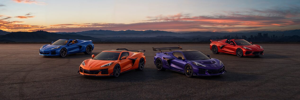 Corvette Pack Shot: E-Ray, Z06, Stingray, ZR1