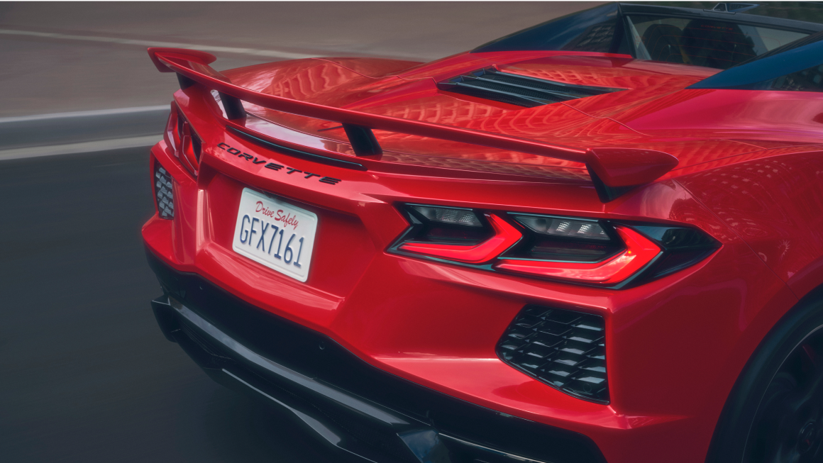 Rear View of 2025 Corvette Stingray