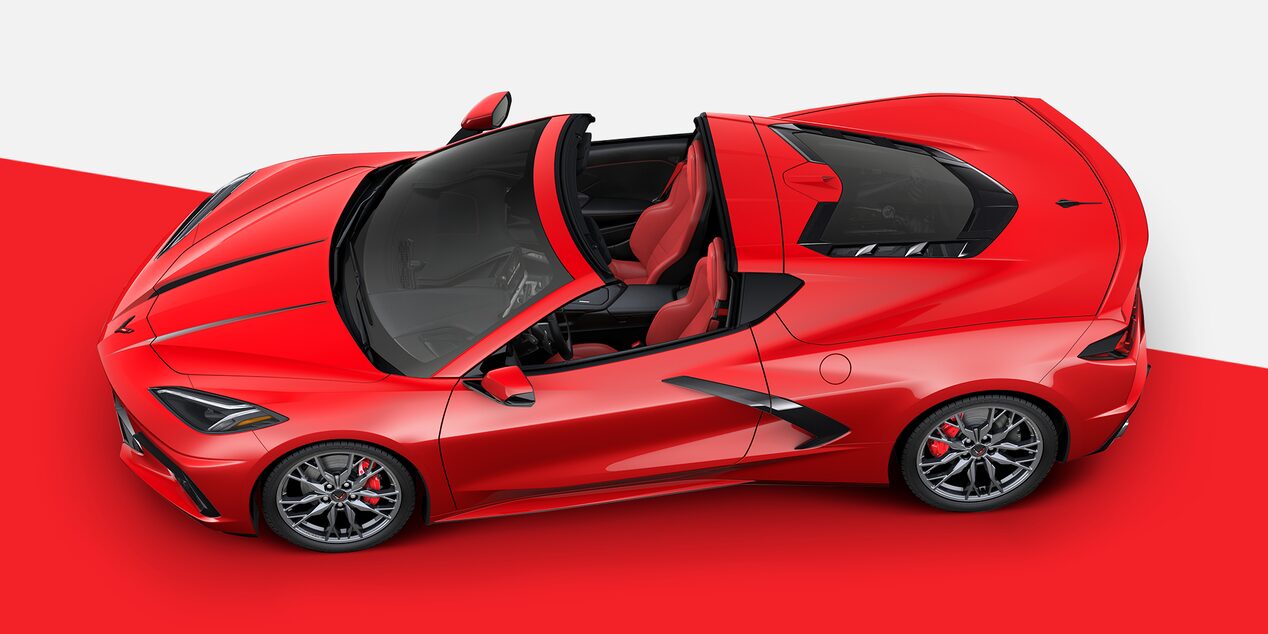 2025 Chevy Corvette Stingray Red Exterior Design Package