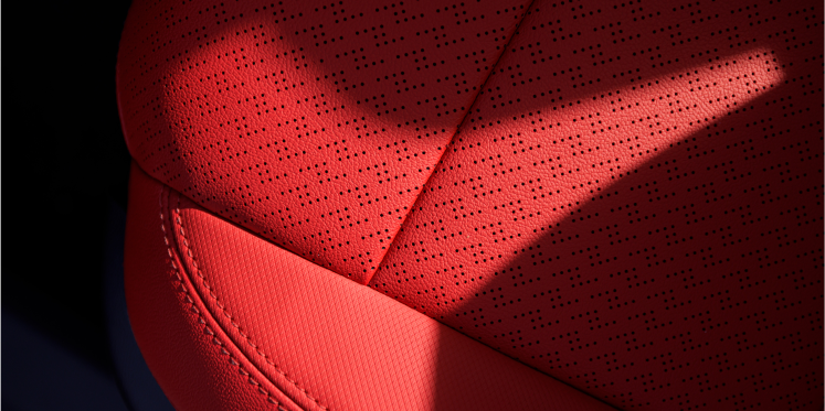 Close-up of the Seat Design in a 2025 Chevy Blazer EV