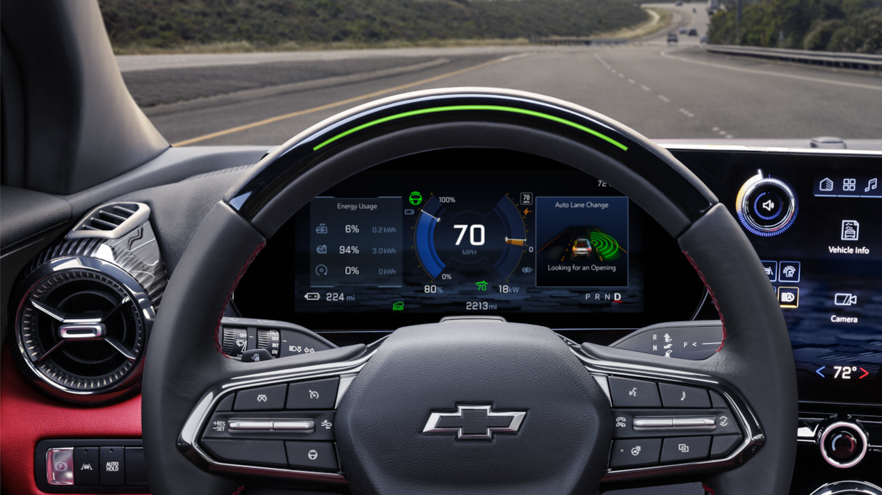 2026 Chevy Blazer EV with Super Cruise Hands Free Driving Activated