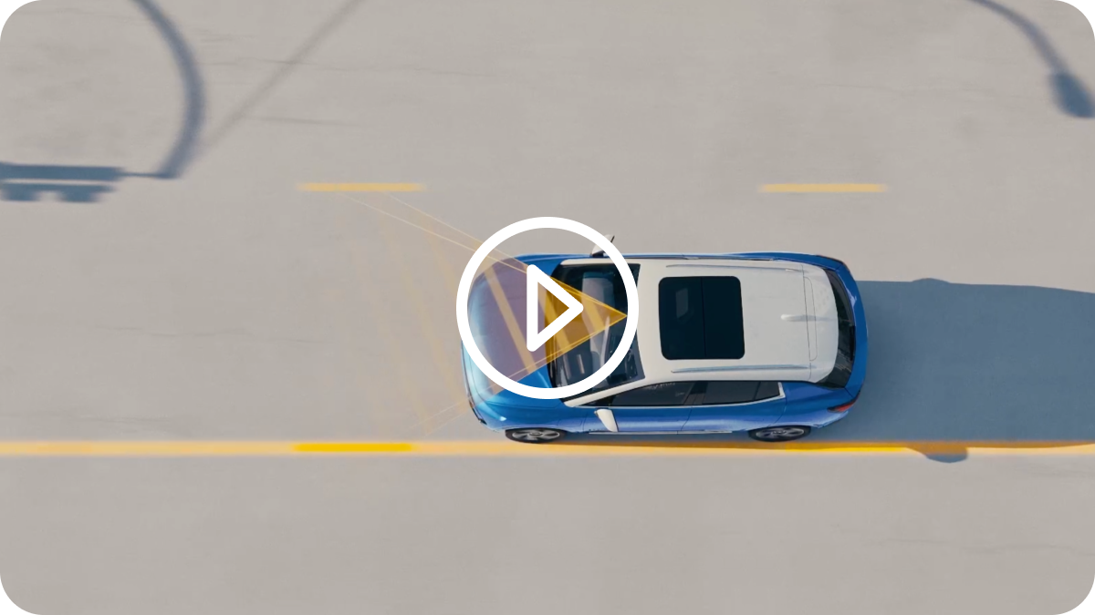 Overhead View of a 3D Image of a 2025 Chevy Equinox EV Diving Down the Road