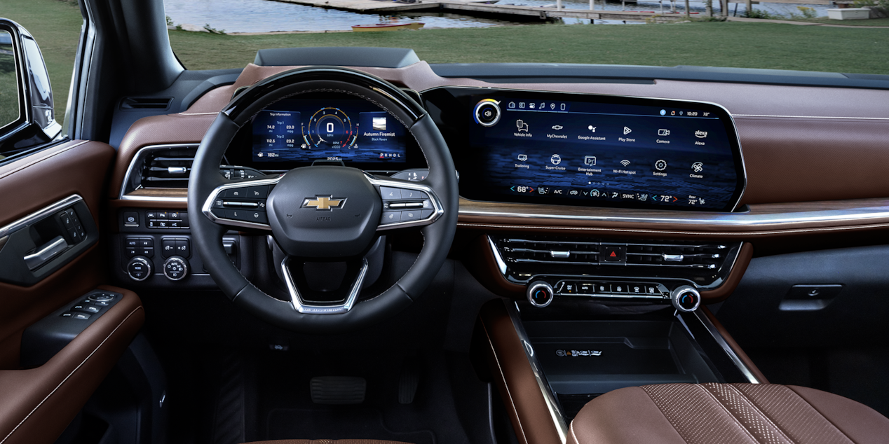 Point of View from the Driver's Seat in the 2025 Chevrolet Suburban SUV