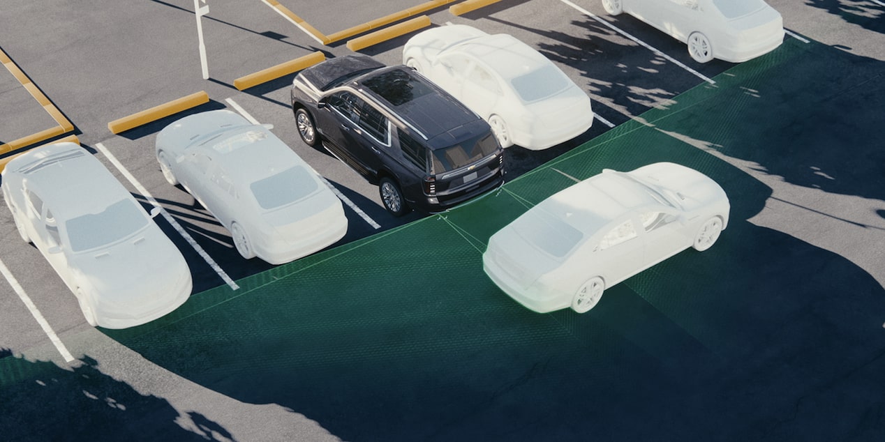 A Video Demonstration of the 2025 Chevrolet Suburban Rear Cross Traffic Braking Safety Feature