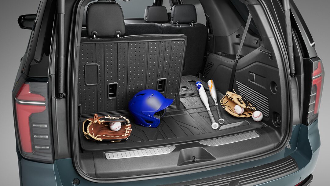 Baseball Gear in the Trunk of a 20258 Chevy Tahoe