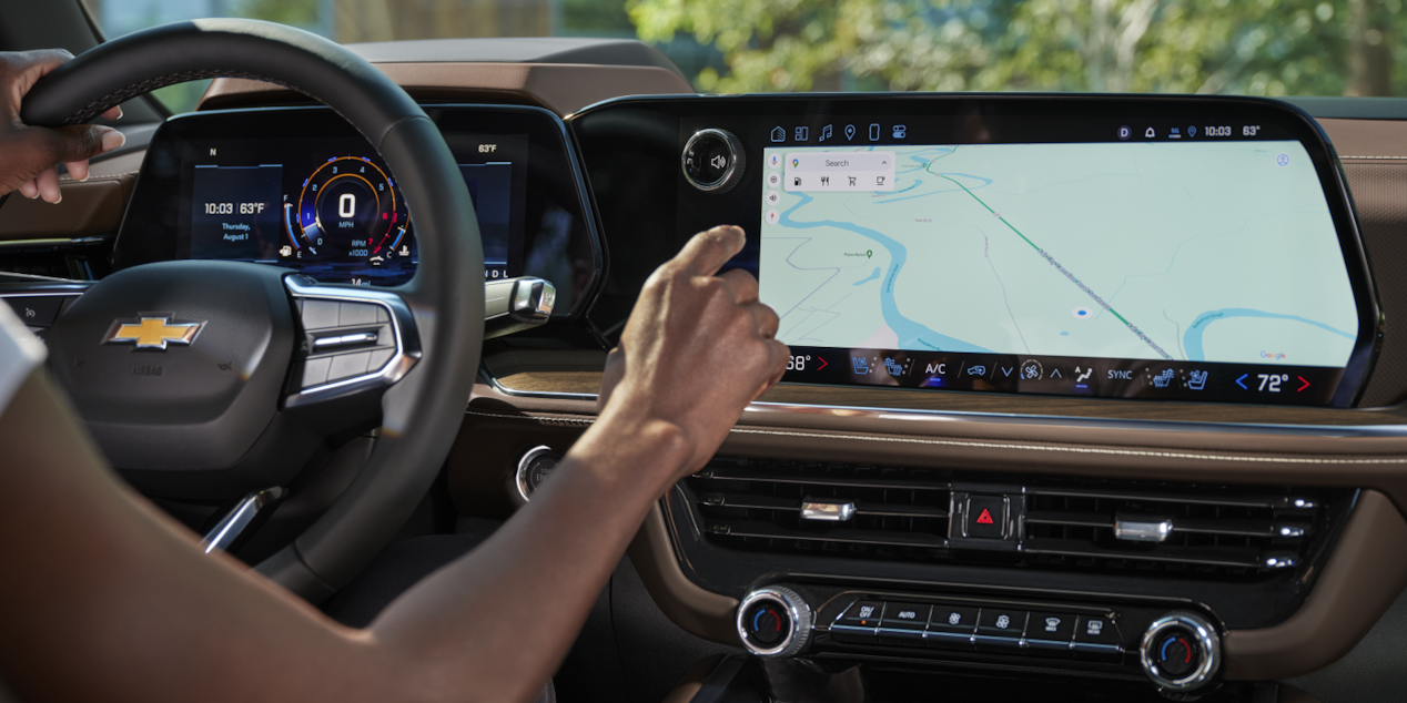 Navigation System Inside the 2025 Chevy Tahoe