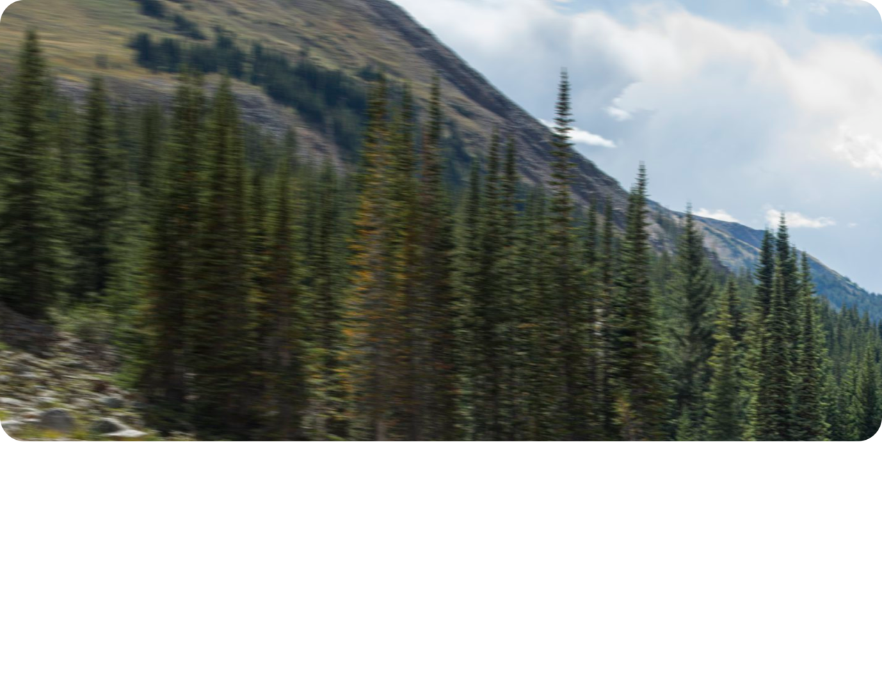Three Quarters View of a 2025 Chevy Traverse with Trees Behind it