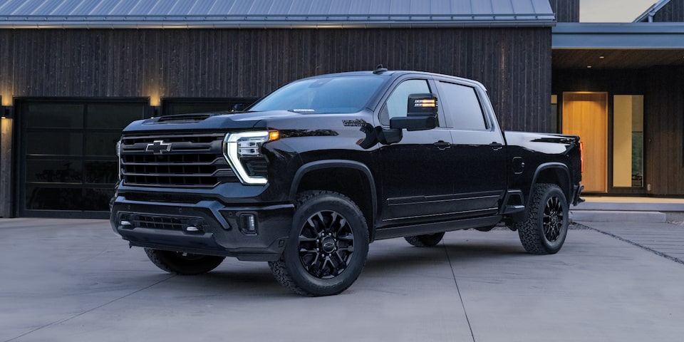 2025 Silverado HD High Country Midnight Edition in a Desert