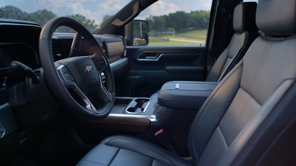 Driver's Seat Interior Inside the 2025 Chevy Silverado HD